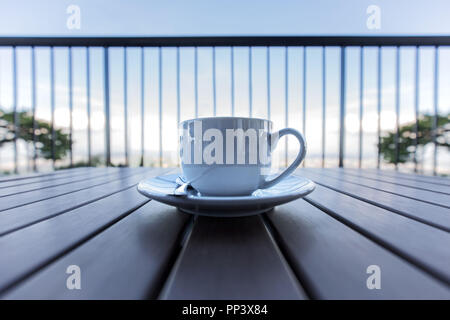 coffee cup abstract concept art artistic reflections on view sightseeing spot tops Cebu City Stock Photo