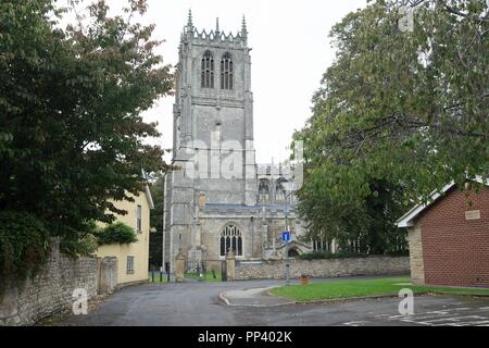 St Mary's Church, in Tickhill, Doncaster, South Yorkshire. Stock Photo