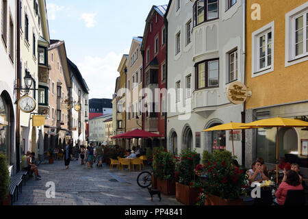 Schwaz: pedestrian zone street Franz-Josef-Straße, Silberregion Karwendel, Karwendel Silver Region, Tirol, Tyrol, Austria Stock Photo