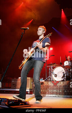 Jason Wade with Lifehouse performs in concert at the Sound Advice Amphitheatre in West Palm Beach Florida on August 3, 2007. Stock Photo