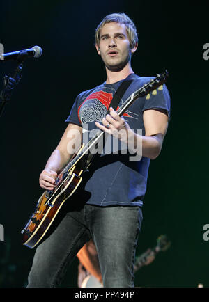 Jason Wade with Lifehouse performs in concert at the Sound Advice Amphitheatre in West Palm Beach Florida on August 3, 2007. Stock Photo