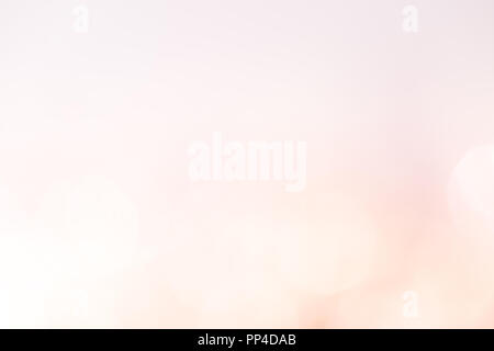 Peach and light blue bokeh lights abstract background. Stock Photo