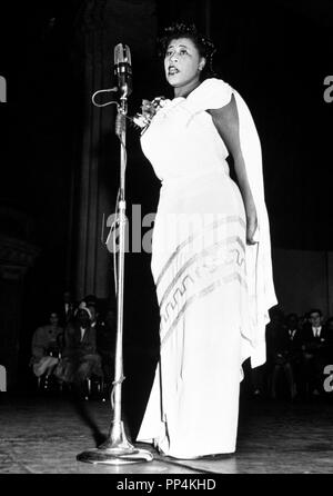 La cantante Ella Fitzgerald. Stock Photo