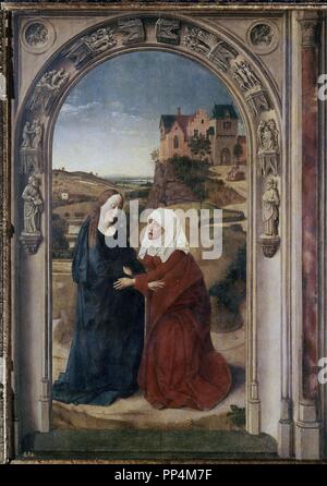 TRIPTICO DE LA VIDA DE LA VIRGEN - ANUNCIACION-VISITACION-ADORACION DE ...