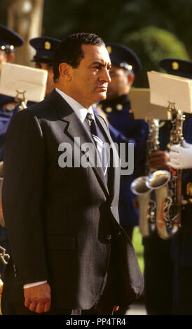 HOSNI MUBARAK Egyptian President Stock Photo