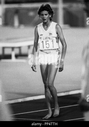 ZOLA BUDD track and field athlete born in South Africa compete for