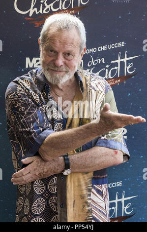 Rome, Italy. 21st Sep, 2018. Terry Gilliam attending 'The Man Who Killed Don Quixote' photocall at Hotel Bernini on September 21, 2018 in Rome, Italy. | usage worldwide Credit: dpa/Alamy Live News Stock Photo