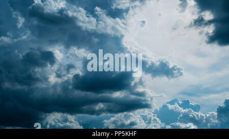 Dark sky before a thunderstorm Stock Photo