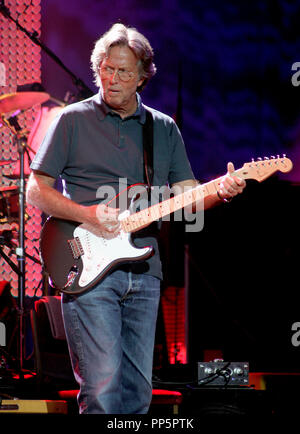 Eric Clapton performs in concert at the Seminole Hard Rock Hotel 