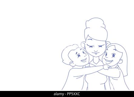 Abstract Line Art Mothers Day Kids, Moth Drawing, Kid Drawing, Mother  Drawing PNG Transparent Clipart Image and PSD File for Free Download