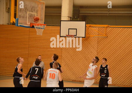 goerlitz saxony germany  2018 basketball Goerlitzer BC Squirrels - Turow Zgorzelec photo matthias wehnert Stock Photo