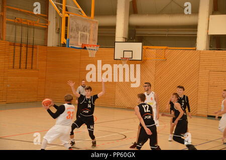 goerlitz saxony germany  2018 basketball Goerlitzer BC Squirrels - Turow Zgorzelec photo matthias wehnert Stock Photo