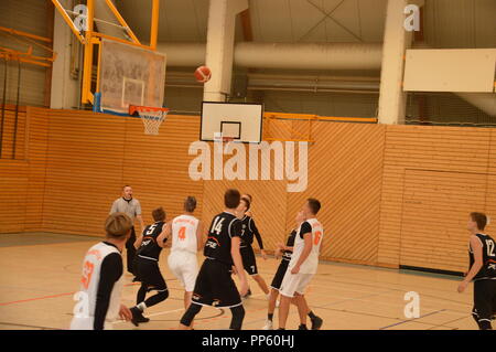 goerlitz saxony germany  2018 basketball Goerlitzer BC Squirrels - Turow Zgorzelec photo matthias wehnert Stock Photo