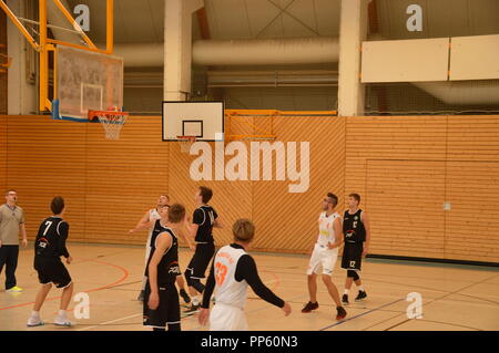 goerlitz saxony germany  2018 basketball Goerlitzer BC Squirrels - Turow Zgorzelec photo matthias wehnert Stock Photo