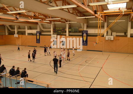 goerlitz saxony germany  2018 basketball Goerlitzer BC Squirrels - Turow Zgorzelec photo matthias wehnert Stock Photo