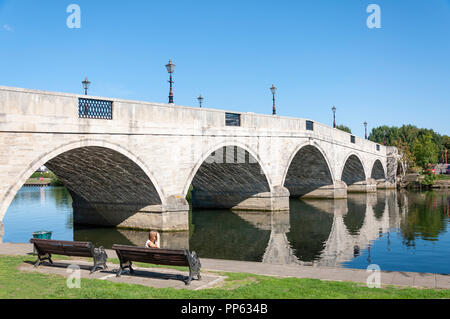 Chertsey Bridge and River Thames Chertsey Bridge Road