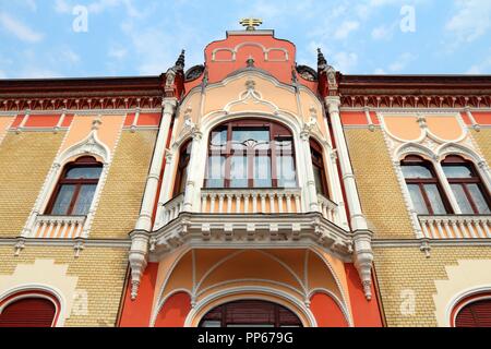Oradea in Bihor county, Romania - Orthodox bishop palace Stock Photo