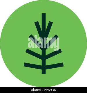 Pine Tree Lineart Logo simple icon line flat Stock Vector