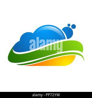 cloud logo design icon element Stock Vector