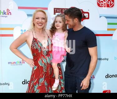 Adrienne Frantz Amelie Bailey, Scott Bailey at arrivals for Step2 Presents The 7th Annual Celebrity Red Carpet Event By New Bloom Media Benefitting Baby2baby, The Commissary at Sony Pictures Studio, Culver City, CA September 22, 2018. Photo By: Priscilla Grant/Everett Collection Stock Photo