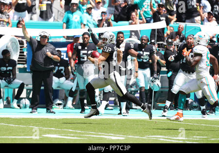 Oakland Raiders wide receiver Jordy Nelson (82) runs against the Denver  Broncos during the first half of an NFL football game, Sunday, Sept. 16,  2018, in Denver. (AP Photo/Jack Dempsey Stock Photo - Alamy