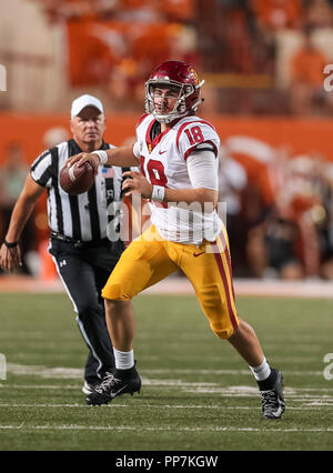 Austin, TX, USA. 15th Sep, 2018. September 15, 2018 at the Darrell K Royal - Texas Memorial Stadium, in Austin, Tx. (Mandatory Credit: Juan Lainez/MarinMedia.org/Cal Sport Media) (Complete photographer, and credit required) Credit: csm/Alamy Live News Stock Photo