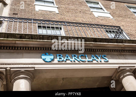 London England,UK,United Kingdom Great Britain,West End City Westminster Mayfair,Park Lane,Stanhope House,Barclays Bank,historic building,exterior,sig Stock Photo