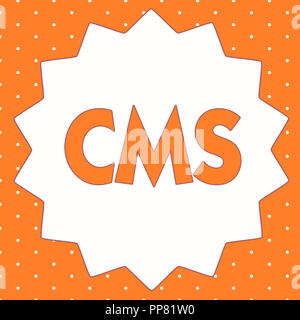 Conceptual hand writing showing Cms. Business photo showcasing Manages the creation and reform of digital content Software application. Stock Photo