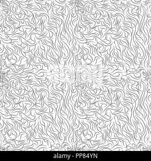Seamless texture with lots of curves randomly distributed. Stock Vector