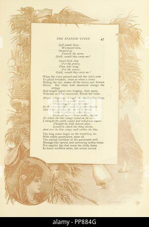 Image  from page 243 of 'The complete poetical works of George Eliot. Family edition. Fully illustrated with new wood-engravings. With border by J. D. Woodward' . Stock Photo