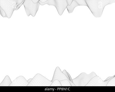 Background with polygonal irregularities. Vector illustration. Mesh coverage. Stock Vector