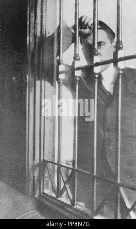 Gregorio Marañón jailed. Gregorio Marañón y Posadillo (19 May 1887 in Madrid – 27 March 1960 in Madrid) was a Spanish physician, scientist, historian, writer and philosopher. Stock Photo
