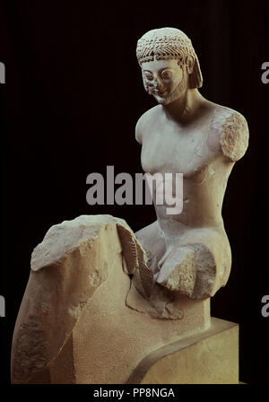 The Rampin Horseman, 6th Century BC. Artist: Unknown Stock Photo - Alamy