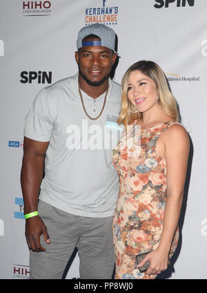 Baseball player Yasiel Puig and girlfriend, Andrea de la Torre shopping in  Beverly Hills Featuring: Yasiel Puig, Andrea de la Torre Where: Los  Angeles, California, United States When: 31 Aug 2015 C
