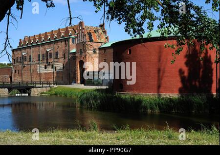 Sweden. Malmo Castle. Built in 1434 and reconstructed in 16th century in Renaissance style. Exterior. Stock Photo