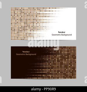 Abstract brown dotted background. Halftone. Vector illustration Stock Vector