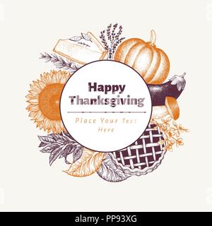 Happy Thanksgiving Day Template Design