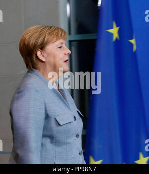 Angela Merkel - Treffen der dt. Bundeskasnzlerin mit ihrem oesterreichischen Amtskollegen, Bundeskanzleramt, 16. September 2018, Berlin. Stock Photo
