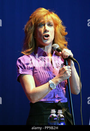 Kathy Griffin performs in concert at the Seminole Hard Rock Hotel and Casino in Hollywood, Florida on August 12, 2009. Stock Photo