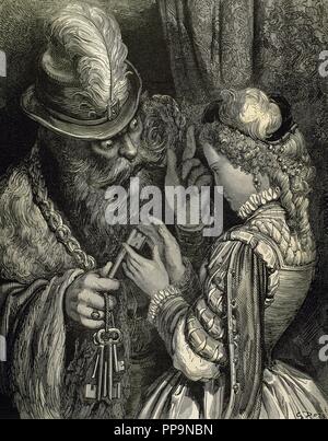 Bluebeard 1862 by Gustave Dore Stock Photo - Alamy