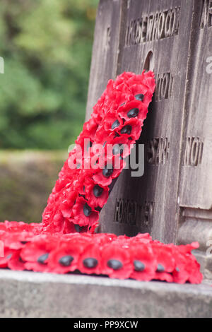 Royal British Legion Poppy Wreath Left At Memorial To The D-Day ...