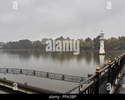 View of Roath Park in Cardiff Stock Photo