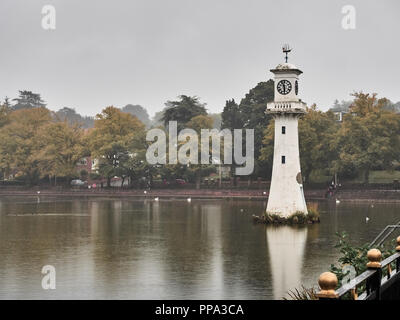 View of Roath Park in Cardiff Stock Photo