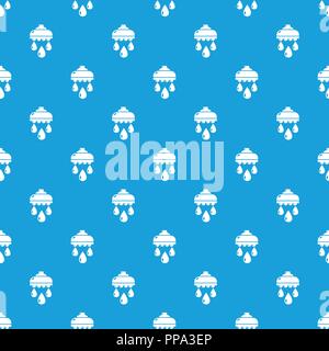 Shower head pattern vector seamless blue Stock Vector