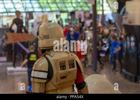 FUERTH, Germany - September 22nd 2018: Stormtrooper at Noris Force Con 5 Stock Photo