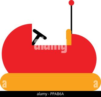 Isolated bumper cart icon Stock Vector