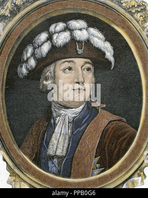 ORLEANS, Louis Philippe Joseph, Duke of Montpensier and Orleans (1747-1793), called Philippe Egalite since 1792. French Prince, grandson of the Regent Philippe d'Orleans. Nineteenth-century engraving. Stock Photo