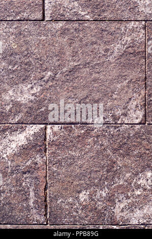 beige granite stone tiled background. architecture, texture. Stock Photo