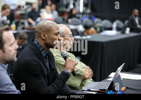 Los Angeles, CA, USA. 24th Sep, 2018. LA Clippers Corey Maggette at Los Angles Clippers Media Day at Training Facility on September 24, 2018. (Photo by Jevone Moore) Credit: csm/Alamy Live News Stock Photo