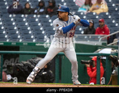 Washington Nationals first baseman Dominic Smith (22) in the fourth inning  of a baseball game Friday, April 7, 2023, in Denver. (AP Photo/David  Zalubowski Stock Photo - Alamy
